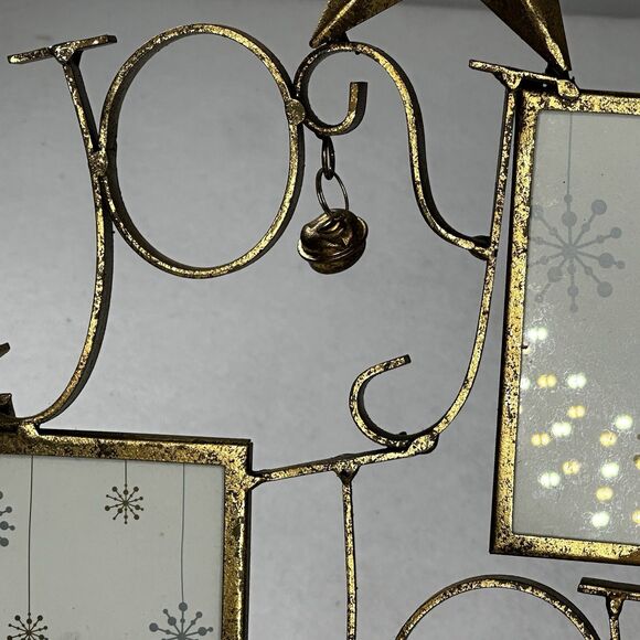 Studio Décor Joy Love Peace tabletop photo frame Christmas Holiday Decor Accent - Picture 3 of 8